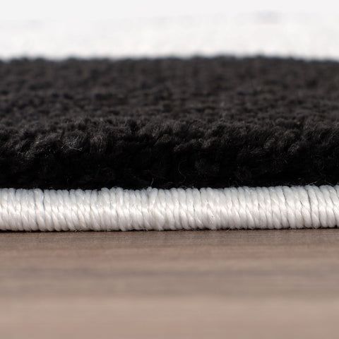 Joli Checkered Black & White Rug