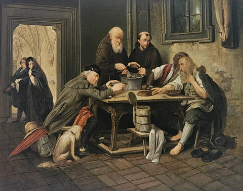 Josef Danhauser (1805 - 1845), Follower of - Klostersuppe