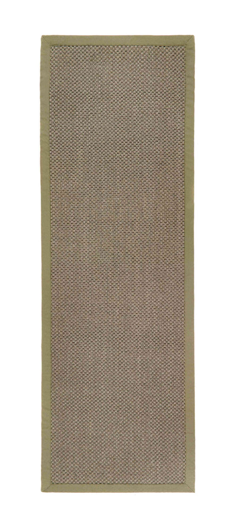 Bordered Sage Green Non-Slip Sisal Rug