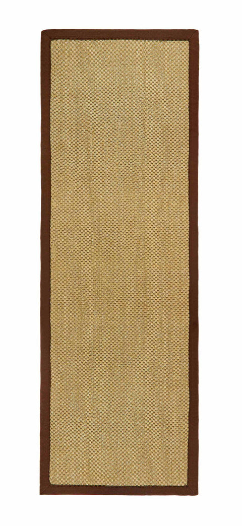 Tapis en sisal naturel antidérapant avec bordure