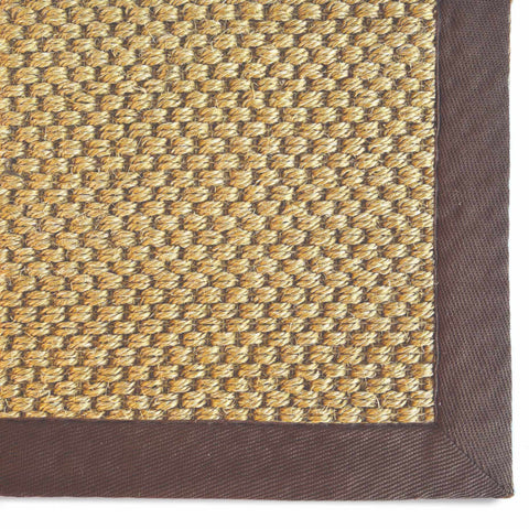 Tapis en sisal naturel antidérapant avec bordure