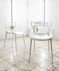 Kartell - Philippe Starck, Eugeni Quitllet - Armchair (2) - Masters - White - Plastic