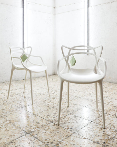 Kartell - Philippe Starck, Eugeni Quitllet - Armchair (2) - Masters - White - Plastic