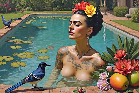 KAUGER (1972) - Frida and Birds Toile (Large)