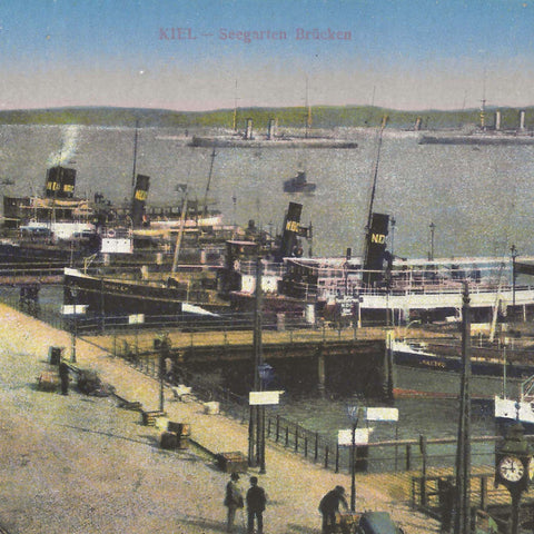 Kiel - Seegarten Brücken, Germany Postcard