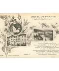 Lac - ou - Villers, France – Hôtel de France – Postcard Early 20th Century