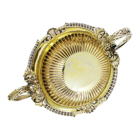 Large 1818 Antique George III Era Sterling Silver Bowl Silversmiths William Ellerby London Hallmarks