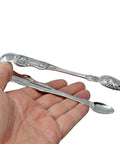 Large 1847 Antique Victorian Era Sterling Silver Tongs Scottish by Glasgow Mkr J & W Mitchell Kings Pattern