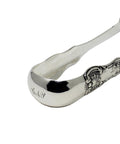 Large 1847 Antique Victorian Era Sterling Silver Tongs Scottish by Glasgow Mkr J & W Mitchell Kings Pattern