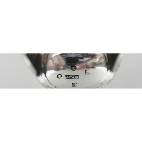 Large 1847 Antique Victorian Era Sterling Silver Tongs Scottish by Glasgow Mkr J & W Mitchell Kings Pattern