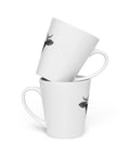 Cool Bull white ceramic latte mug, 12 oz, bull in sunglasses artwork – view 7