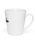 Cool Bull white ceramic latte mug, 12 oz, bull in sunglasses artwork – view 3