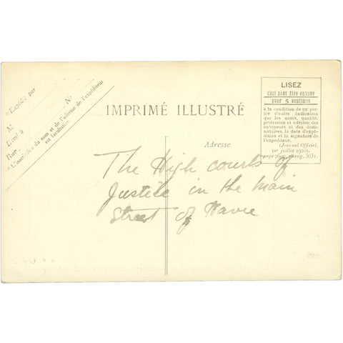 Le Havre, France – Palais de Justice and Boulevard de Strasbourg – Postcard early 20th Century