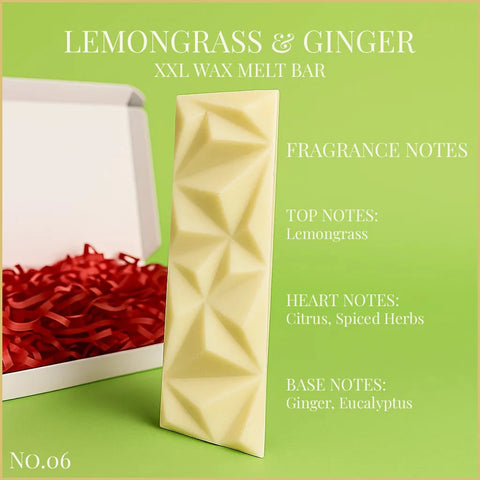 Lemongrass & Ginger - XXL Wax Melt Bar 100g