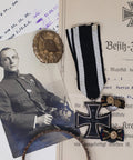 Lieutenant Gustav George Knabe WWI German Military Memorabilia Lot, Medals, Documents