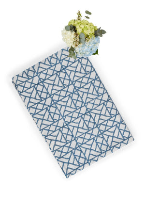 Lily's Blue Bamboo Breeze Tablecloth