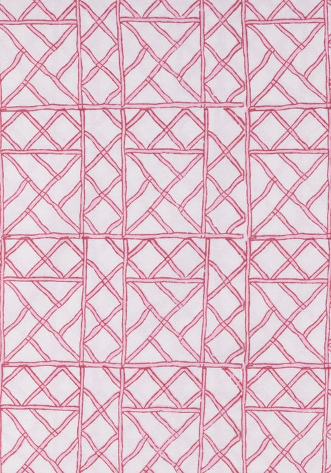 Lily's Pink Bamboo Lattice Tablecloth
