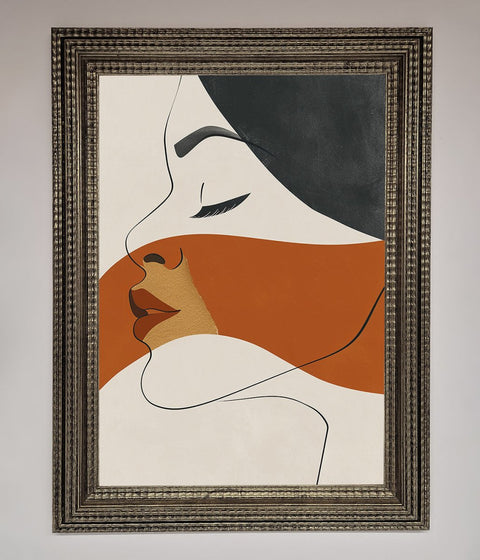Line Drawing Flow Framed Wall Art