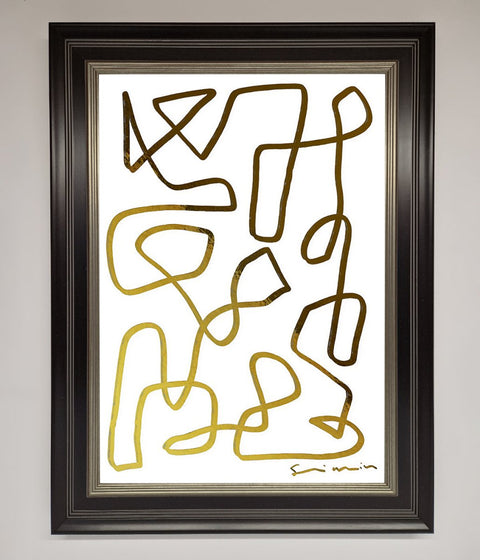 Line Squiggle Foil Print