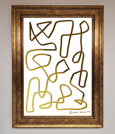 Line Squiggle Foil Print