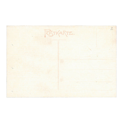 Lithuanian City Memel Postcard River and Bridge view