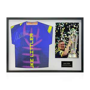 Luke Littler 2026 World Champion Signed Shirt Classic Frame