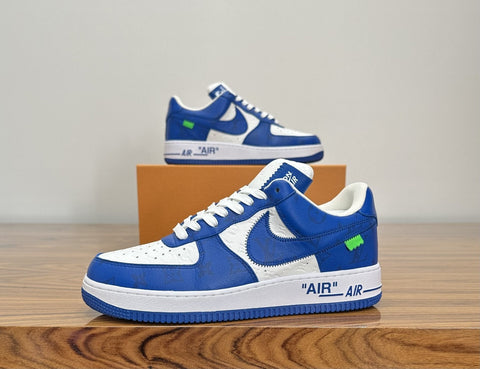 Louis Vuitton - LV x Nike Air Force 1 Low - Virgil Abloh White / Blue - Sneakers