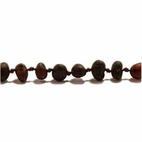 Collier de perles brutes non polies en ambre de la Baltique Cherryaid pour enfant