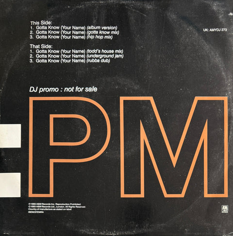 Malaika – Gotta Know (Your Name) – AM PM – 1993