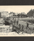 Marguet Bridge and Hôtel des Postes, Boulogne - sur - Mer, France Postcard Vintage