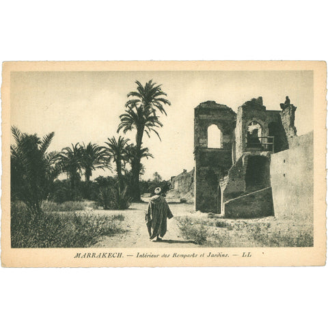 Marrakech, Morocco – Historical Scene Early 20th Century Postcard