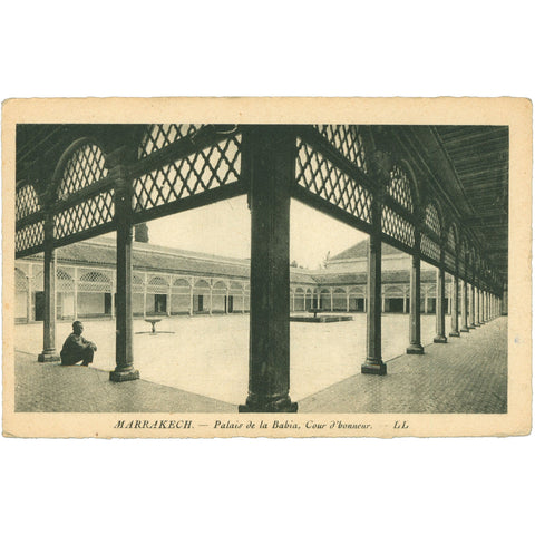 Marrakech, Morocco - Palais de la Bahia, Cour d'Honneur Postcard