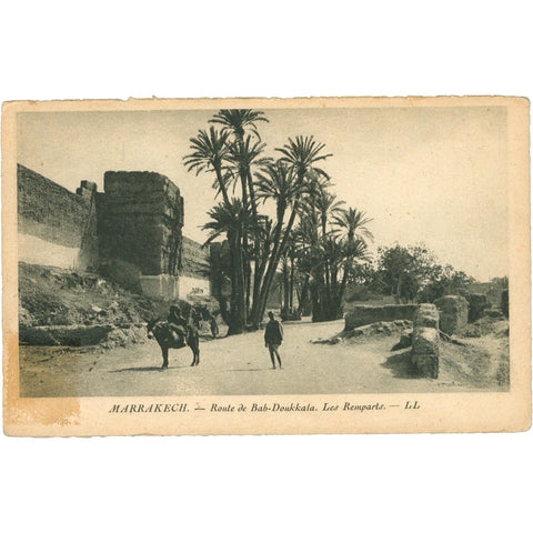 Marrakech, Morocco Route de Bab - Doukkala Postcard