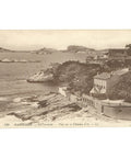 Marseille, France – La Corniche with View of Château d’If – Postcard Early 20th Century