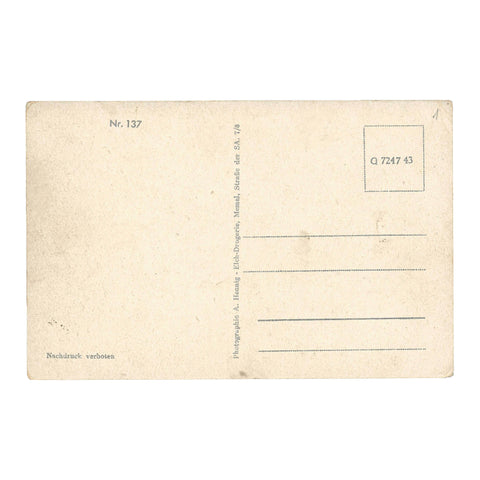 Memel (Klaipėda) Postcard of Simon Dach Fountain at Stadttheater