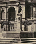 Memel (Klaipėda) Postcard of Simon Dach Fountain at Stadttheater