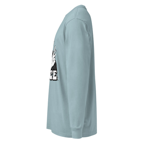 Agave men's heavyweight long sleeve tee, left side view – ZIPZAPPA