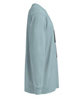 Agave men's heavyweight long-sleeve tee, right side view.