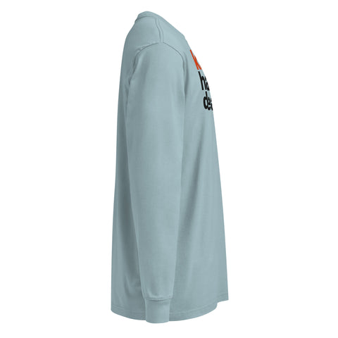 Agave men's heavyweight long sleeve tee, right view – ZIPZAPPA