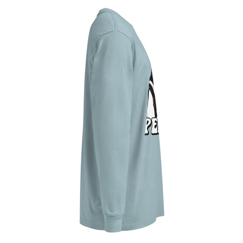 Agave men's heavyweight long sleeve tee, right side view – ZIPZAPPA