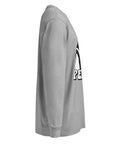 Carbon Grey men's heavyweight long sleeve tee, right side view – ZIPZAPPA