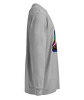 Carbon Grey men's heavyweight long sleeve tee, right side view – ZIPZAPPA