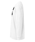 White men's heavyweight long sleeve tee, left view – ZIPZAPPA