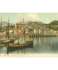 Menton, France – Le Port et la Ville – Postcard Early 20th Century