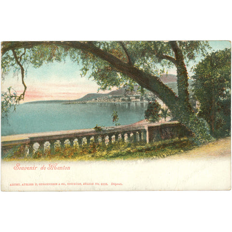 Menton, France – Scenic View of the French Riviera Postcard