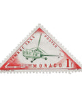 Monaco Stamp 1954 1 Monegasque franc Helicopter Sikorsky S - 51 Transport