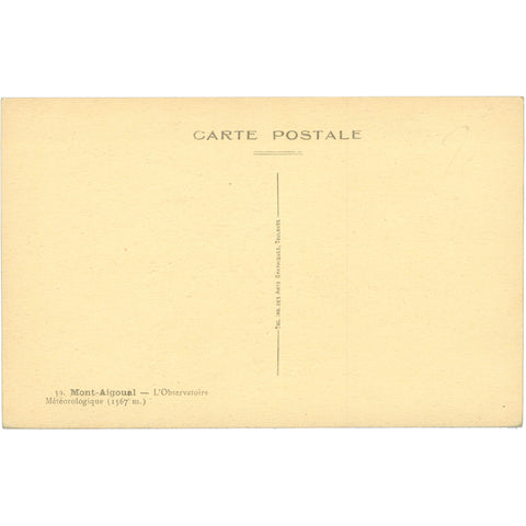 Mont Aigoual, France – Meteorological Observatory Postcard
