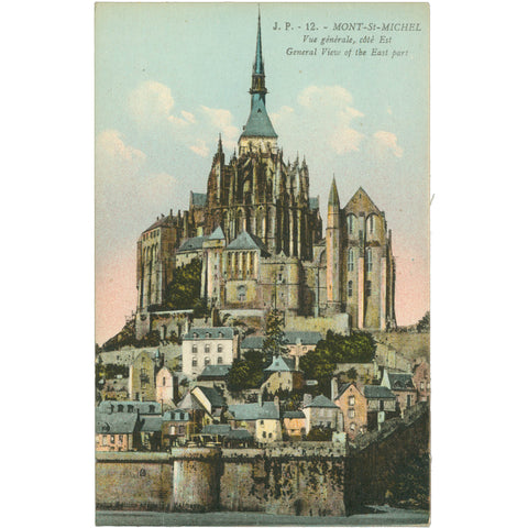 Mont - Saint - Michel, France Postcard Mid - 20th Century