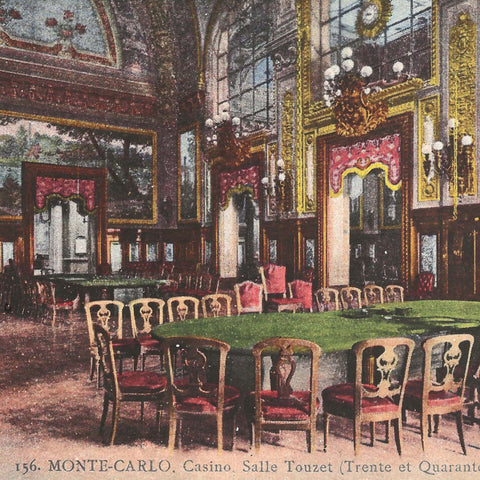 Monte - Carlo Casino - Salle Touzet (Trente et Quarante), Monaco Postcard