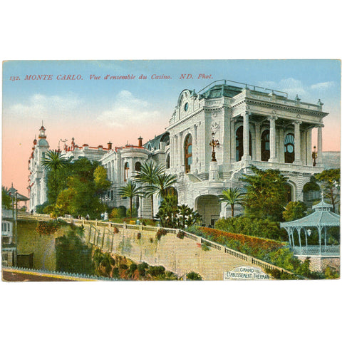 Monte Carlo, Monaco – Casino Postcard Early 20th Century
